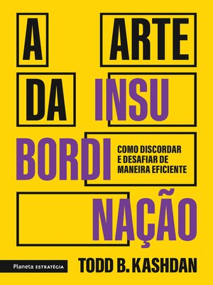 cover image of A arte da insubordinação
